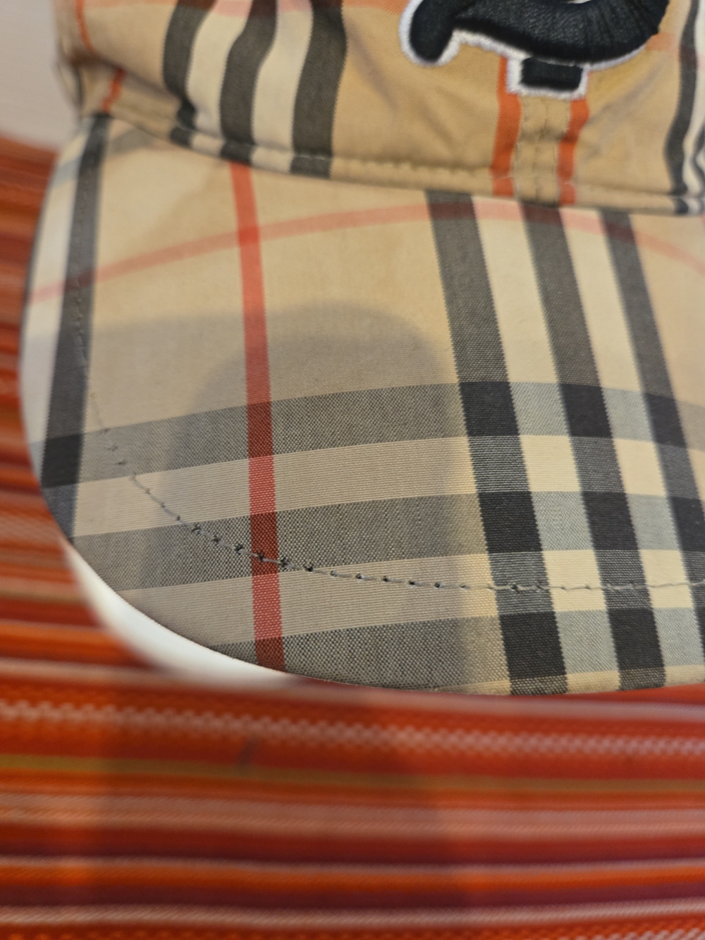 Burberry Beige Nova Check TB Monogram Archive Baseball Cap - Picture 6 of 16
